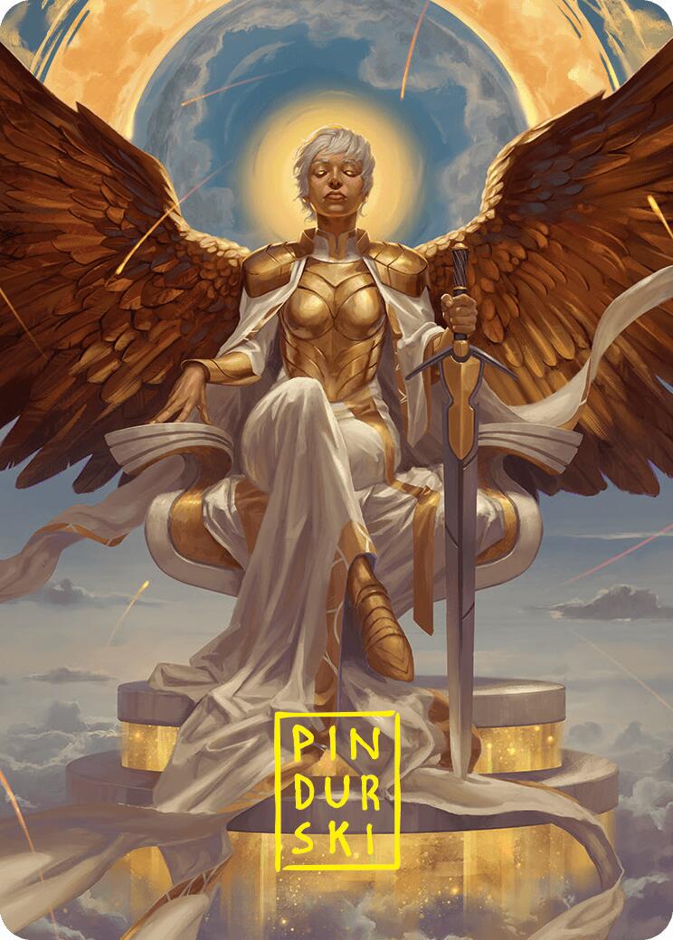 Herald of Eternal Dawn Art Card (27/54) (Gold-Stamped Signature) [Foundations Art Series] | Gear Gaming Bentonville