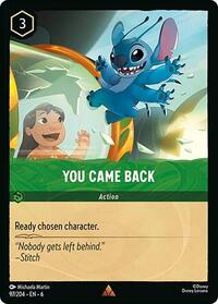 You Came Back (97/204) [Azurite Sea] | Gear Gaming Bentonville