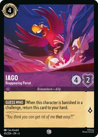 Iago - Reappearing Parrot (45/204) [Azurite Sea] | Gear Gaming Bentonville