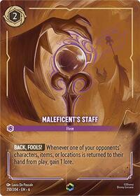 Maleficent's Staff (Enchanted) (210/204) [Azurite Sea] | Gear Gaming Bentonville