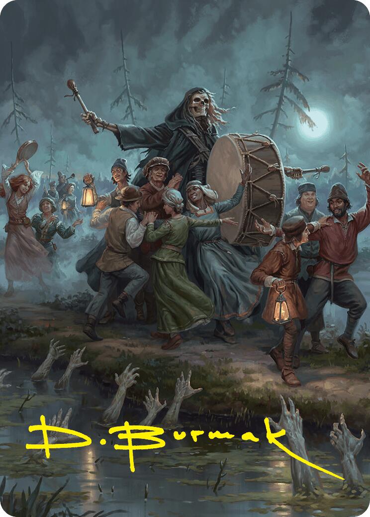 Blasphemous Edict Art Card (35/54) (Gold-Stamped Signature) [Foundations Art Series] | Gear Gaming Bentonville