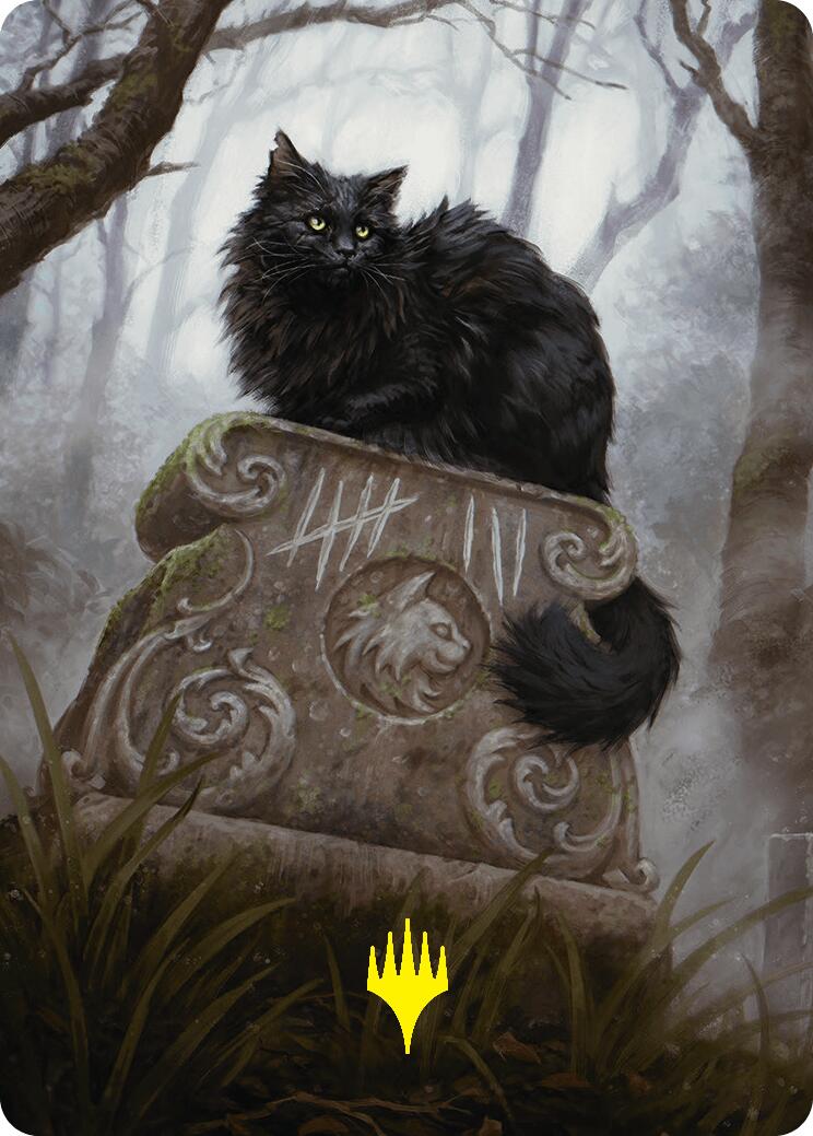 Nine-Lives Familiar 2 Art Card (36/54) (Gold-Stamped Planeswalker Symbol) [Foundations Art Series] | Gear Gaming Bentonville
