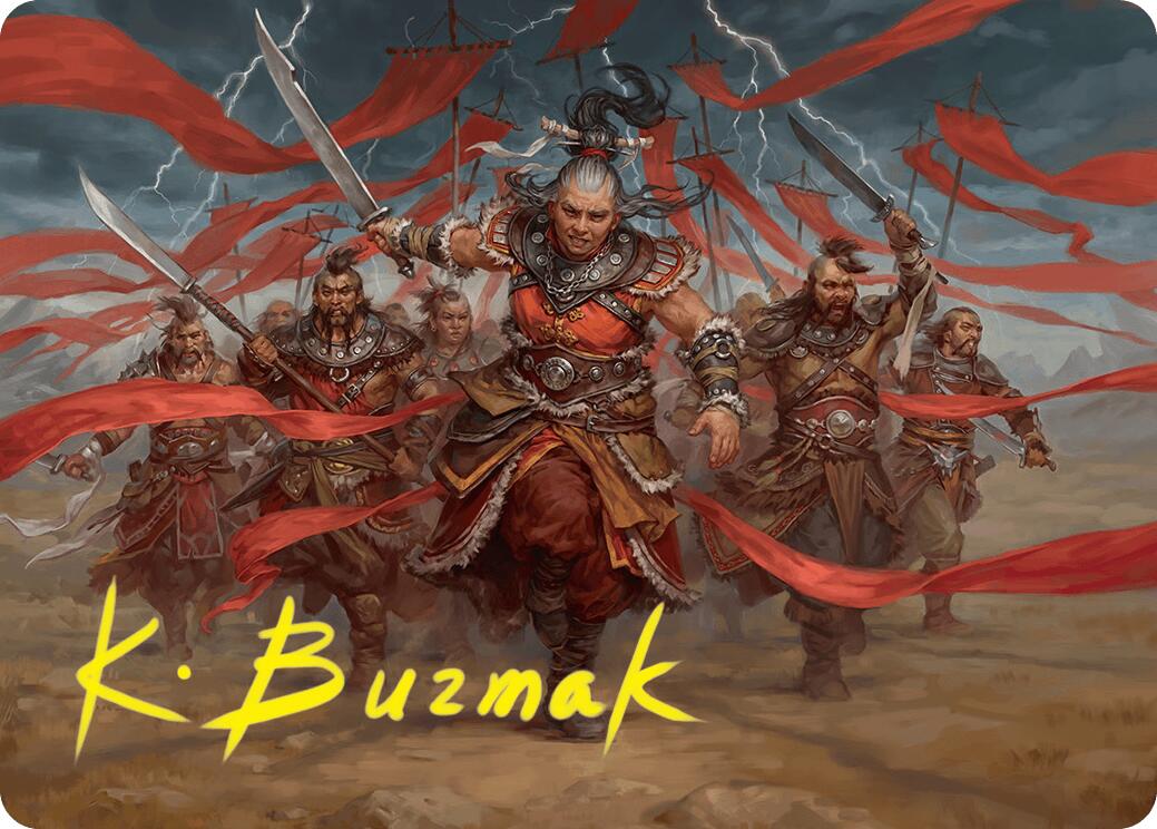 Alesha, Who Laughs at Fate Art Card (14/54) (Gold-Stamped Signature) [Foundations Art Series] | Gear Gaming Bentonville