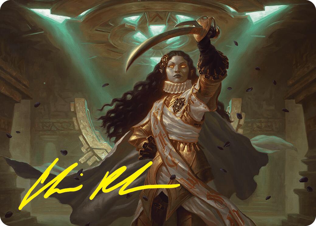 Elenda, Saint of Dusk Art Card (15/54) (Gold-Stamped Signature) [Foundations Art Series] | Gear Gaming Bentonville