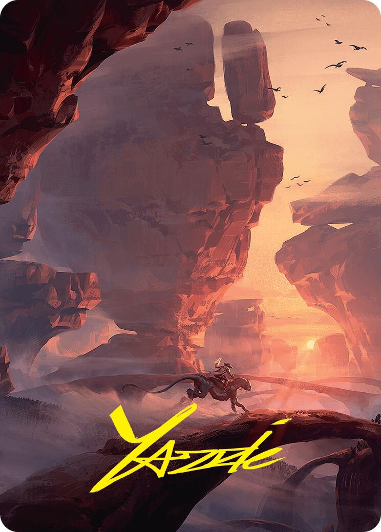 Mountain Art Card (24/54) (Gold-Stamped Signature) [Foundations Art Series] | Gear Gaming Bentonville