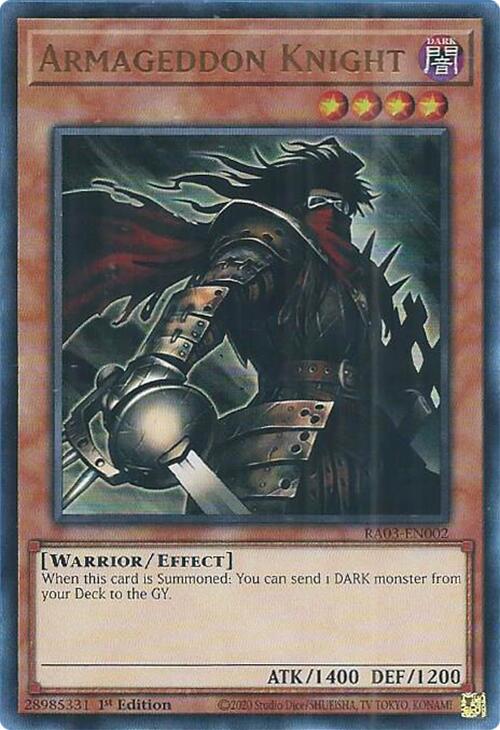 Armageddon Knight (UR) [RA03-EN002] Ultra Rare | Gear Gaming Bentonville