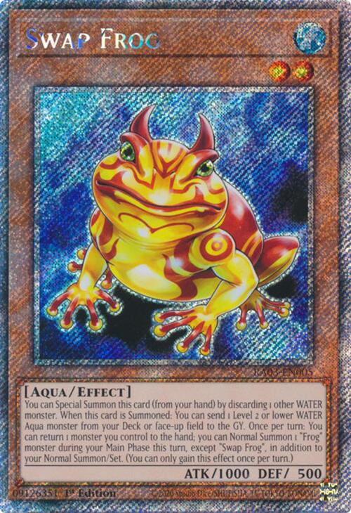 Swap Frog (Platinum Secret Rare) [RA03-EN005] Platinum Secret Rare | Gear Gaming Bentonville