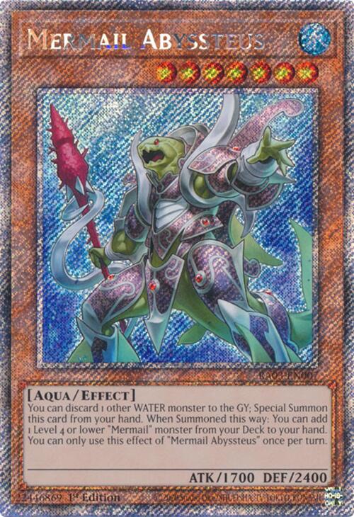Mermail Abyssteus (Platinum Secret Rare) [RA03-EN007] Platinum Secret Rare | Gear Gaming Bentonville