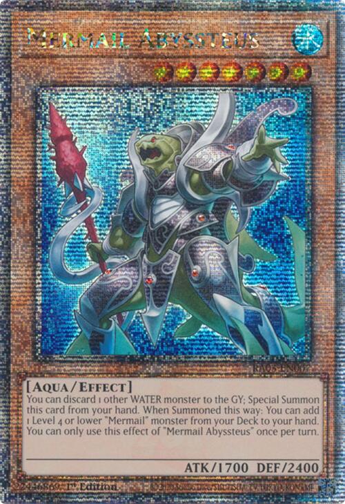Mermail Abyssteus (Quarter Century Secret Rare) [RA03-EN007] Quarter Century Secret Rare | Gear Gaming Bentonville