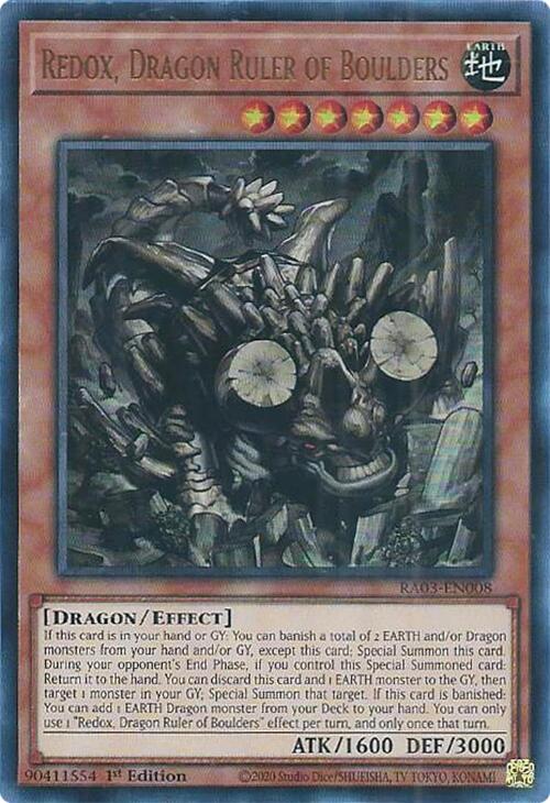 Redox, Dragon Ruler of Boulders (UR) [RA03-EN008] Ultra Rare | Gear Gaming Bentonville