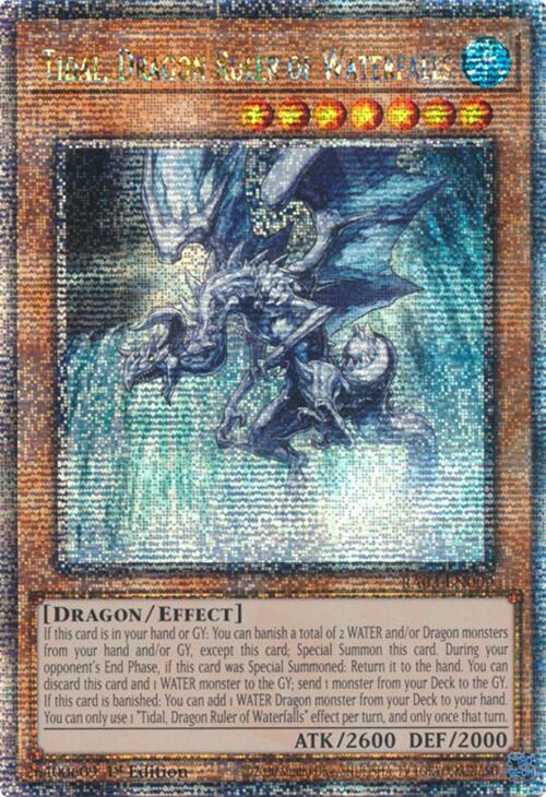 Tidal, Dragon Ruler of Waterfalls (Quarter Century Secret Rare) [RA03-EN009] Quarter Century Secret Rare | Gear Gaming Bentonville