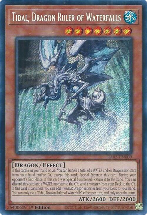 Tidal, Dragon Ruler of Waterfalls (Secret Rare) [RA03-EN009] Secret Rare | Gear Gaming Bentonville