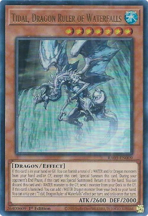 Tidal, Dragon Ruler of Waterfalls (UR) [RA03-EN009] Ultra Rare | Gear Gaming Bentonville