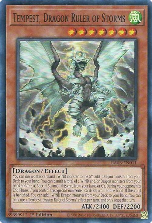 Tempest, Dragon Ruler of Storms [RA03-EN011] Super Rare | Gear Gaming Bentonville