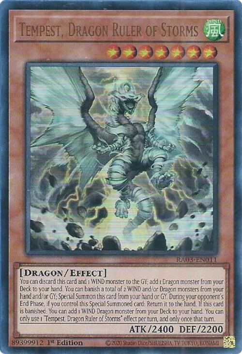 Tempest, Dragon Ruler of Storms (UR) [RA03-EN011] Ultra Rare | Gear Gaming Bentonville