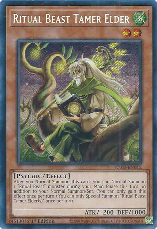 Ritual Beast Tamer Elder (Secret Rare) [RA03-EN012] Secret Rare | Gear Gaming Bentonville