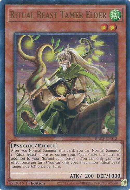 Ritual Beast Tamer Elder (UR) [RA03-EN012] Ultra Rare | Gear Gaming Bentonville