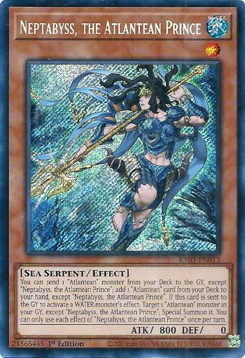Neptabyss, the Atlantean Prince (Secret Rare) [RA03-EN013] Secret Rare | Gear Gaming Bentonville