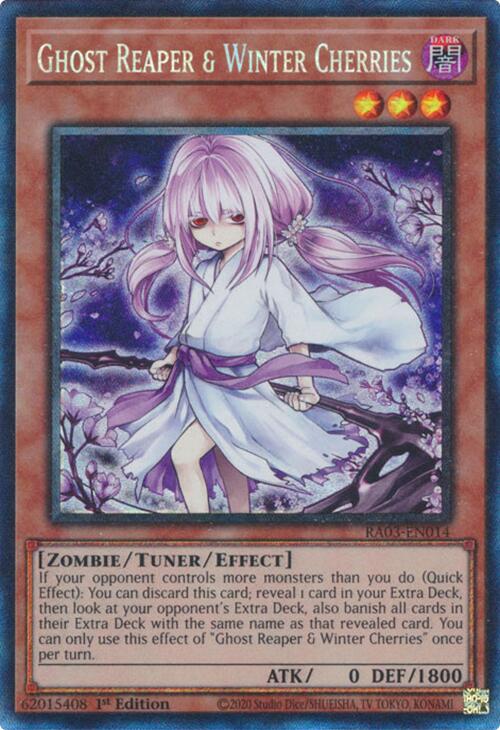 Ghost Reaper & Winter Cherries (Alternate Art) (PCR) [RA03-EN014] Prismatic Collector's Rare | Gear Gaming Bentonville