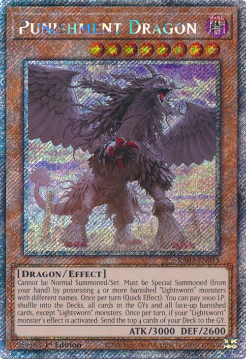 Punishment Dragon (Platinum Secret Rare) [RA03-EN015] Platinum Secret Rare | Gear Gaming Bentonville