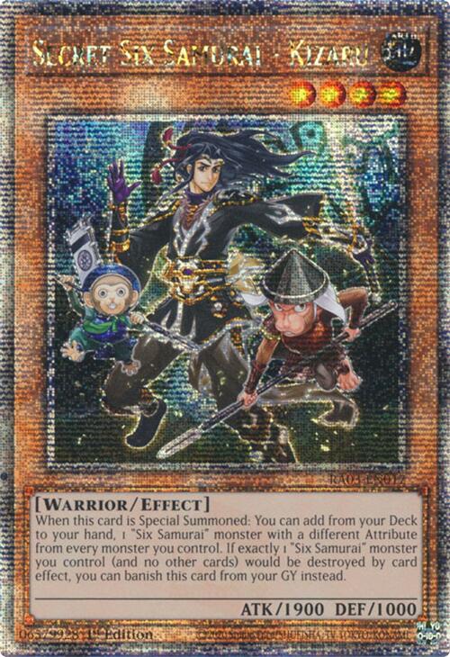 Secret Six Samurai - Kizaru (Quarter Century Secret Rare) [RA03-EN017] Quarter Century Secret Rare | Gear Gaming Bentonville