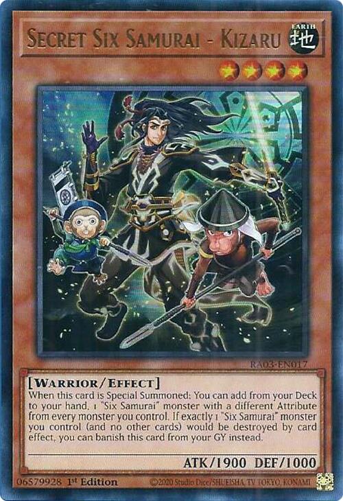 Secret Six Samurai - Kizaru (UR) [RA03-EN017] Ultra Rare | Gear Gaming Bentonville
