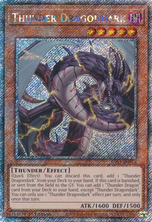 Thunder Dragondark (Platinum Secret Rare) [RA03-EN018] Platinum Secret Rare | Gear Gaming Bentonville