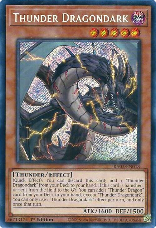 Thunder Dragondark (Secret Rare) [RA03-EN018] Secret Rare | Gear Gaming Bentonville