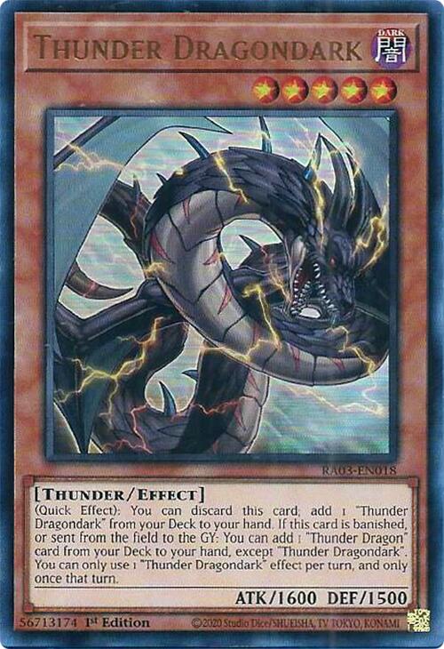 Thunder Dragondark (UR) [RA03-EN018] Ultra Rare | Gear Gaming Bentonville