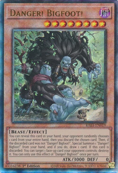 Danger! Bigfoot! (UTR) [RA03-EN019] Prismatic Ultimate Rare | Gear Gaming Bentonville