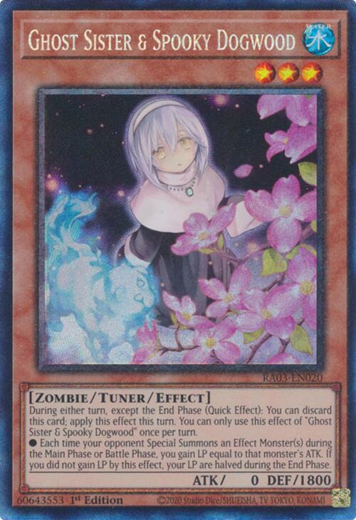 Ghost Sister & Spooky Dogwood (Alternate Art) (CR) [RA03-EN020] Prismatic Collector's Rare | Gear Gaming Bentonville