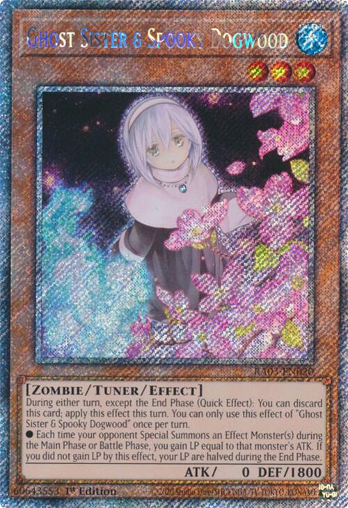 Ghost Sister & Spooky Dogwood (Platinum Secret Rare) [RA03-EN020] Platinum Secret Rare | Gear Gaming Bentonville
