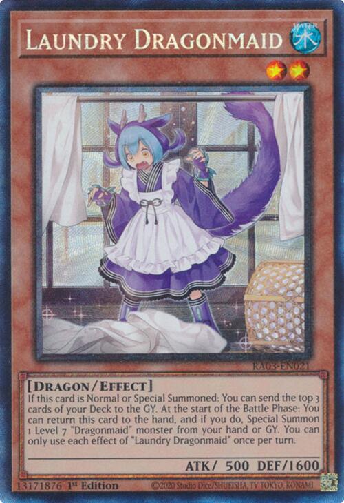 Laundry Dragonmaid (CR) [RA03-EN021] Prismatic Collector's Rare | Gear Gaming Bentonville