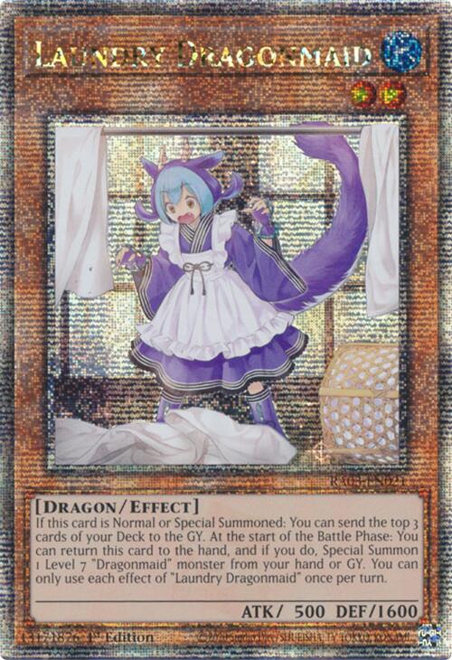 Laundry Dragonmaid (Quarter Century Secret Rare) [RA03-EN021] Quarter Century Secret Rare | Gear Gaming Bentonville