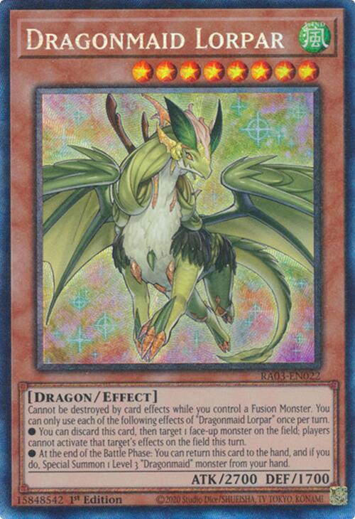 Dragonmaid Lorpar (CR) [RA03-EN022] Prismatic Collector's Rare | Gear Gaming Bentonville