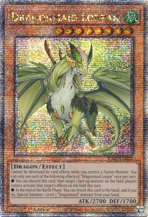 Dragonmaid Lorpar (Quarter Century Secret Rare) [RA03-EN022] Quarter Century Secret Rare | Gear Gaming Bentonville
