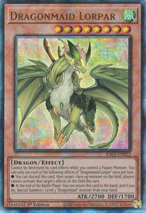 Dragonmaid Lorpar (UTR) [RA03-EN022] Prismatic Ultimate Rare | Gear Gaming Bentonville