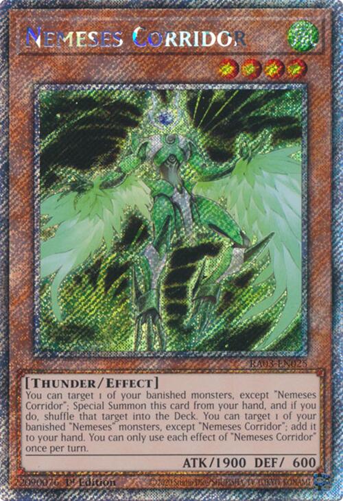 Nemeses Corridor (Platinum Secret Rare) [RA03-EN025] Platinum Secret Rare | Gear Gaming Bentonville