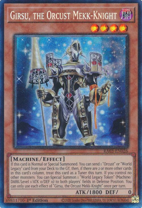 Girsu, the Orcust Mekk-Knight (CR) [RA03-EN026] Prismatic Collector's Rare | Gear Gaming Bentonville
