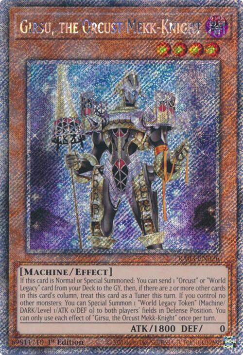 Girsu, the Orcust Mekk-Knight (Platinum Secret Rare) [RA03-EN026] Platinum Secret Rare | Gear Gaming Bentonville