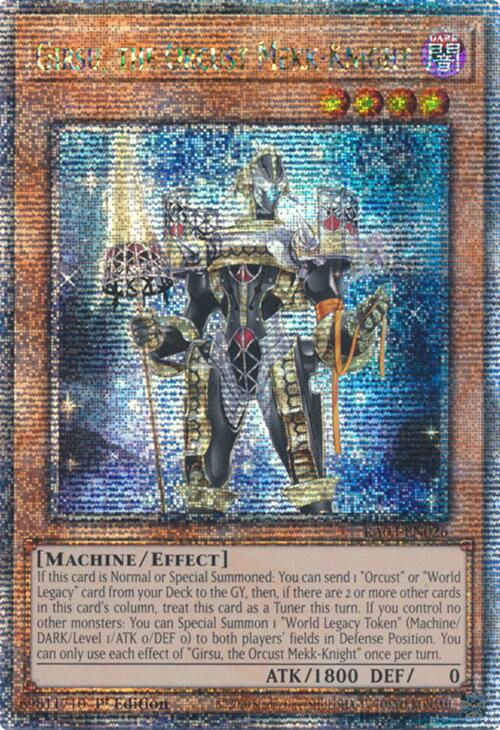 Girsu, the Orcust Mekk-Knight (Quarter Century Secret Rare) [RA03-EN026] Quarter Century Secret Rare | Gear Gaming Bentonville