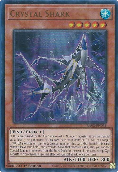 Crystal Shark (UR) [RA03-EN031] Ultra Rare | Gear Gaming Bentonville