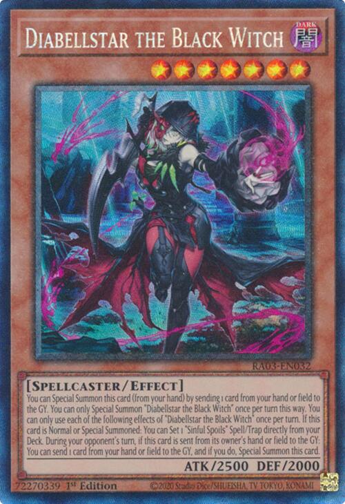 Diabellstar the Black Witch (CR) [RA03-EN032] Prismatic Collector's Rare | Gear Gaming Bentonville