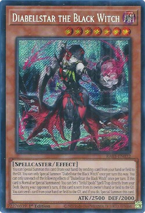 Diabellstar the Black Witch (Secret Rare) [RA03-EN032] Secret Rare | Gear Gaming Bentonville