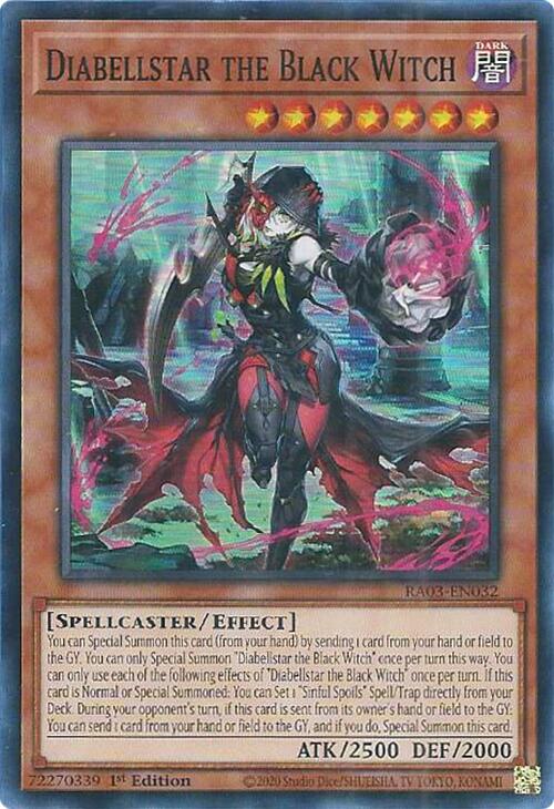 Diabellstar the Black Witch [RA03-EN032] Super Rare | Gear Gaming Bentonville