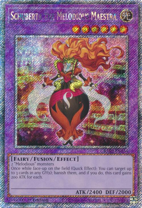 Schuberta the Melodious Maestra (Platinum Secret Rare) [RA03-EN034] Platinum Secret Rare | Gear Gaming Bentonville