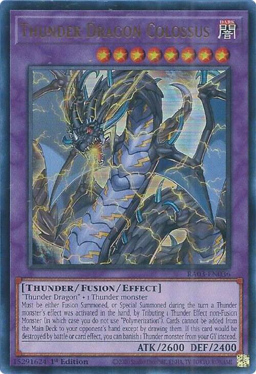 Thunder Dragon Colossus (UR) [RA03-EN036] Ultra Rare | Gear Gaming Bentonville