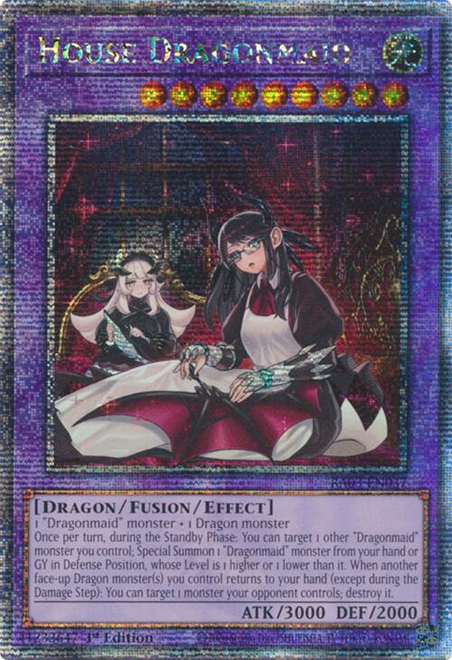 House Dragonmaid (Alternate Art) (Quarter Century Secret Rare) [RA03-EN037] Quarter Century Secret Rare | Gear Gaming Bentonville