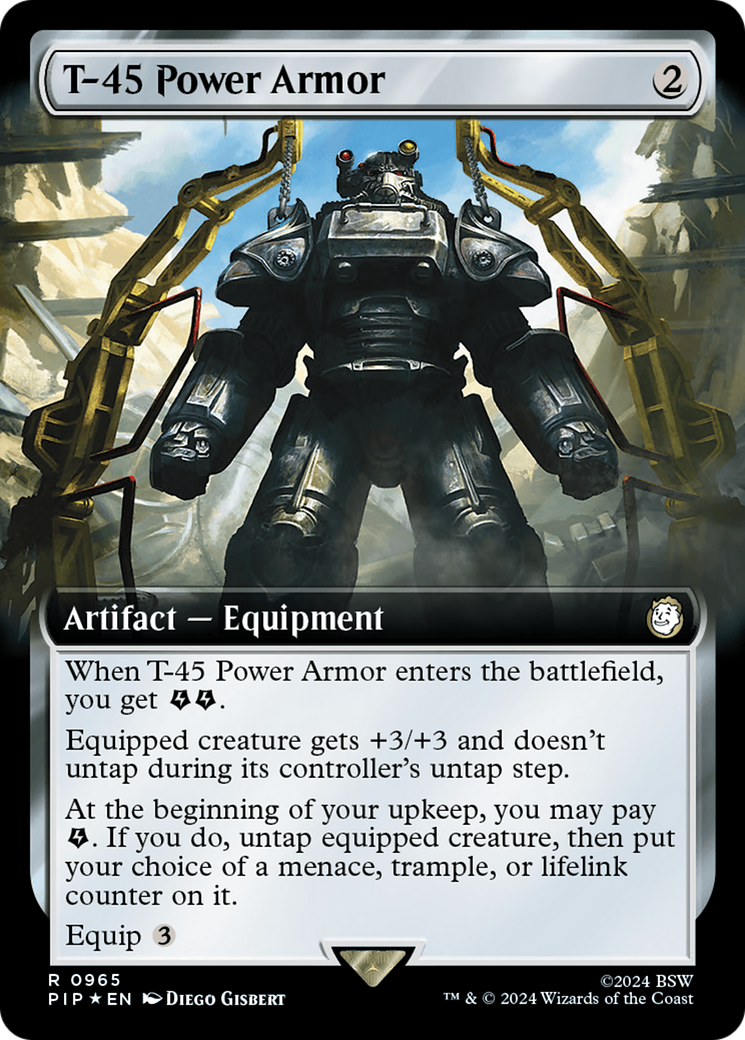 T-45 Power Armor (Extended Art) (Surge Foil) [Fallout] | Gear Gaming Bentonville