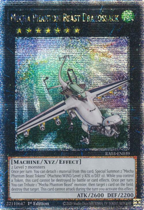 Mecha Phantom Beast Dracossack (Quarter Century Secret Rare) [RA03-EN039] Quarter Century Secret Rare | Gear Gaming Bentonville